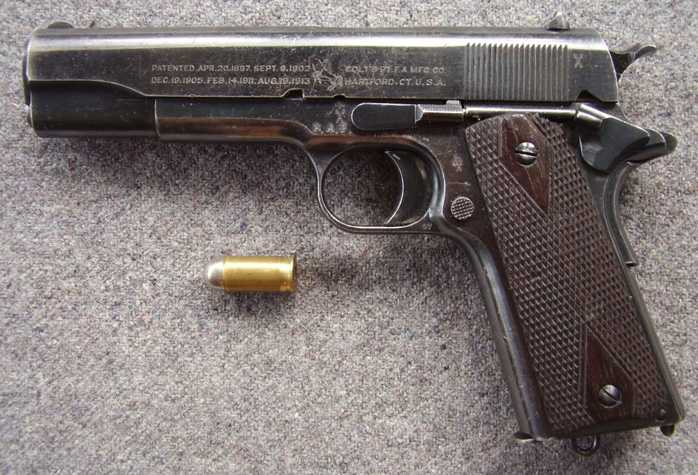 Colt M1911 под английский патрон .455 Webley